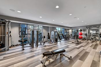 Fitness center with yoga/spin studio